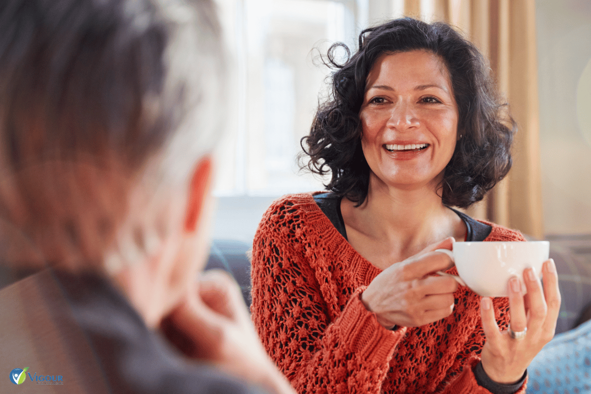 Bio-Identical Hormone Replacement Therapy Near Me woman with coffee cup